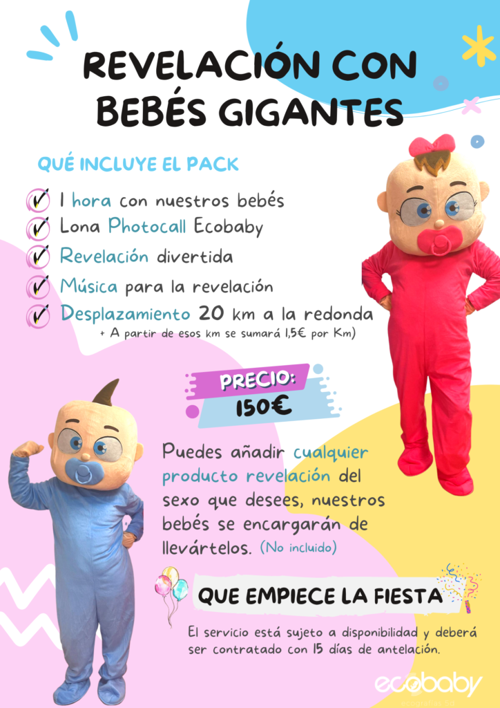 Revelación del sexo del bebé con bebes gigantes