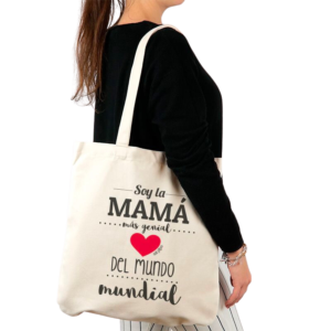 Bolso algodón orgánico Soy la Mamá más genial del mundo mundial