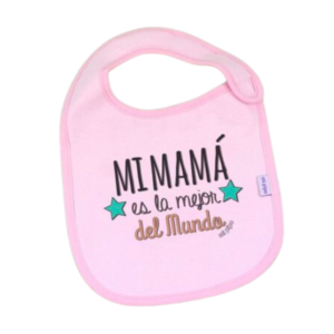 Babero Divertido Mi Mamá es la mejor del mundo